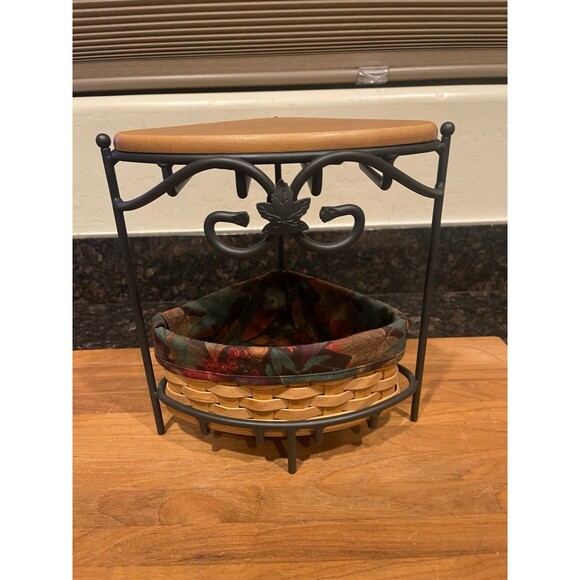 longaberger Basket Wrought Iron Corner Stand - Picture 7 of 7